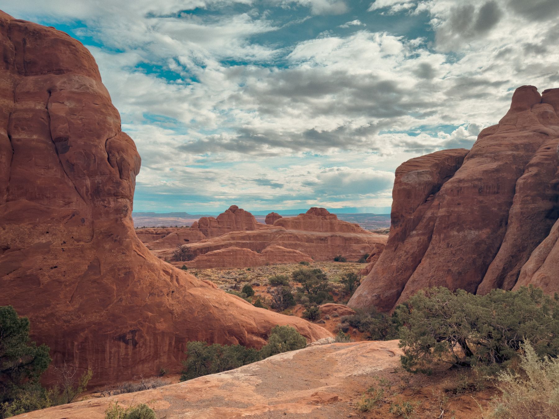 Path Through Cliffs to Rock Submarines